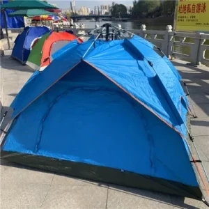 Double Layer Automatic Hydraulic Tent 3-4 Person Instant Setup Waterproof Camping Tent Camping Tent for Sale Beach Outdoor