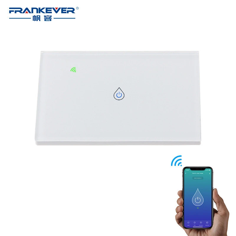 Double Relay Switch Two Relay Water heater 3800W Max 16A Smart Wifi Touch Switch Alexa and Google Home Voice Control