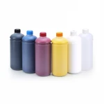 DTG textile white pigment ink for EPSON F2000 F2100 + DX5 DX6 DX7 DX10 printheads direct to garment printing on cotton fabric