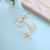 Import e97955d  2020 Amazon Hot Young Girl Enamel White Enamel Earring Star And Moon Pendant Small Hoop Earrings from China