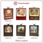 Easter Bonus  Manger all ages Valentines wholesale Metal snow globe music lantern acrylic desk lamp christmas decorations Lights