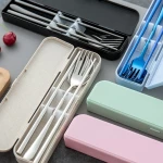 Easy Carrying Portable Stainless Steel Cutlery Set Flatware Set Travel Camping