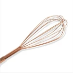 Egg Beater Stainless Steel Hand Whisk Egg Mixer Rose Gold Egg Stirring Whisk Rotary Kitchen Gadgets Baking Tool