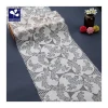 Elastic White Wide Jacquard In Front Lace Trim Under 83 Guide Bars Machine