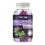 elderberry gummy black elderberry zinc gummy elderberry purple sea moss pectin gummies candy for kids