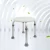 Import Elderly aluminium alloy adjustable plastic toilet shower bath stool chair without backrest for old man in bathroom from China