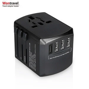 Electronic gift items europe electrical outlet multi country usb adapter travel kit for gift