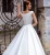 Import Elegant Satin Off Shoulder A Line Bridal Wedding Dress With Beading Belt from China