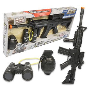 Elite Combat Squad Gun &amp; Accessories Play SetPack of  8 Pieces