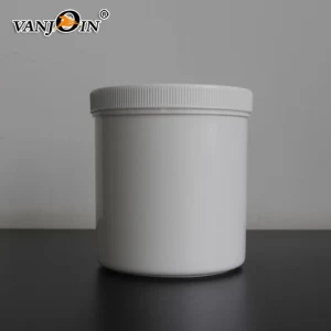 Empty white PP plastic jar 500ml 1000ml for option