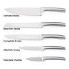 Entire Stainless Steel Hollowing Handle Chef Carving Bread Utility Paring Knife Kitchen 5pcs A Set