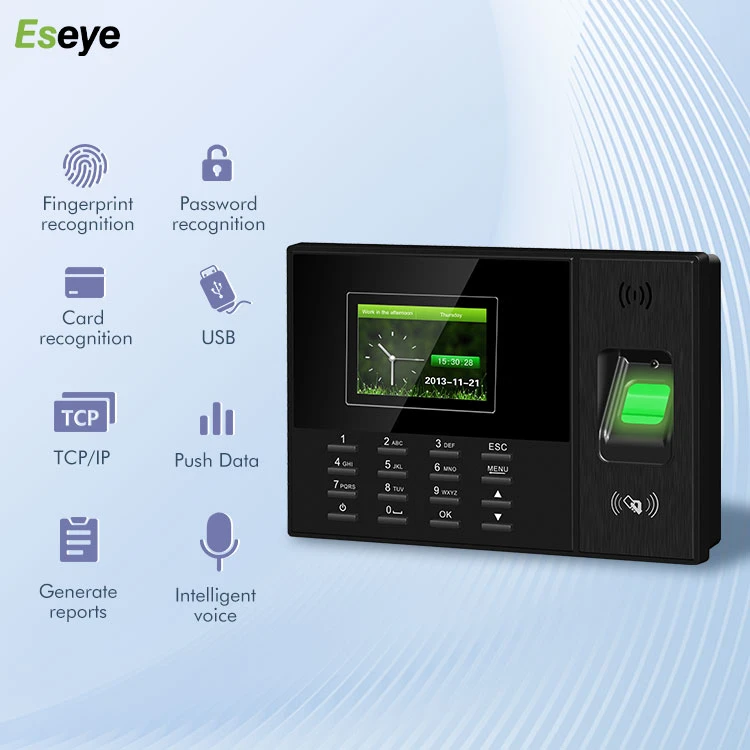 Eseye Fingerprint Scanner 2.4Inch Biometric Fingerprint Reader Time Attendance