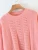 Import Excellent quality ladies autumn winter sweater worn daily pink long knitted pullover sweater from China