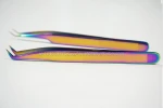 eyelash eyebrow trimming spring scissor/ Russian Volume Tweezers