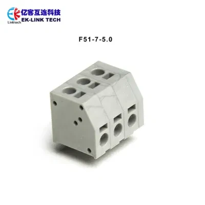 F51-07-5.0 PCB 5.0mm Screwless Wire Board Connector Terminal Block