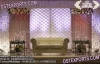 Fabulous Wedding Event Leather Panels Decor, Exclusive Reception Stage Leather Tufted Walls, Wedding Golden Leather Panel Stage