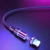 Import Factory brand support Aluminum alloy nylon braid OEM ODM LED 360 degree 3 in 1 magnetic charging cable from China