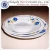 Import Factory Cheap Porcelain Cut Edge Soup/ Trim Silver Rim Dessert Plates & Dishes from China