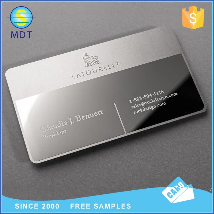 factory cheap price stainless steel metal business card
