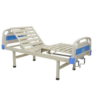 Factory high quality ABS manual two function medically single bed patient hospital beds