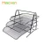 Import Factory office metal desk organizer mesh 3 tier document file tray from China