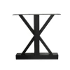 Factory Outlet Modern style black matte paint metal Iron durable dining Table legs/table bases