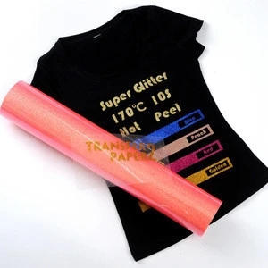 Factory price 40+ colours Super glitter htv vinyl heat transfer