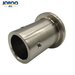 Factory price brass shower room glass door handrail tube connector / shower door hardware