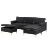 Factory price living room sectionals couch with chaise gray reclining sectional sofa lounge