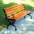 Import factory price Outdoor furniture Factory outdoor bench garden chair wood plastic patio bench aluminum die casting frame from China