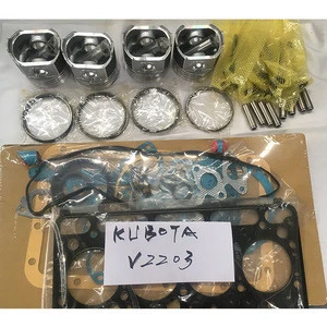 Factory price V2203 Engine Rebuild kit  for Kubota spare parts d1005 engine parts liner, piston ETC