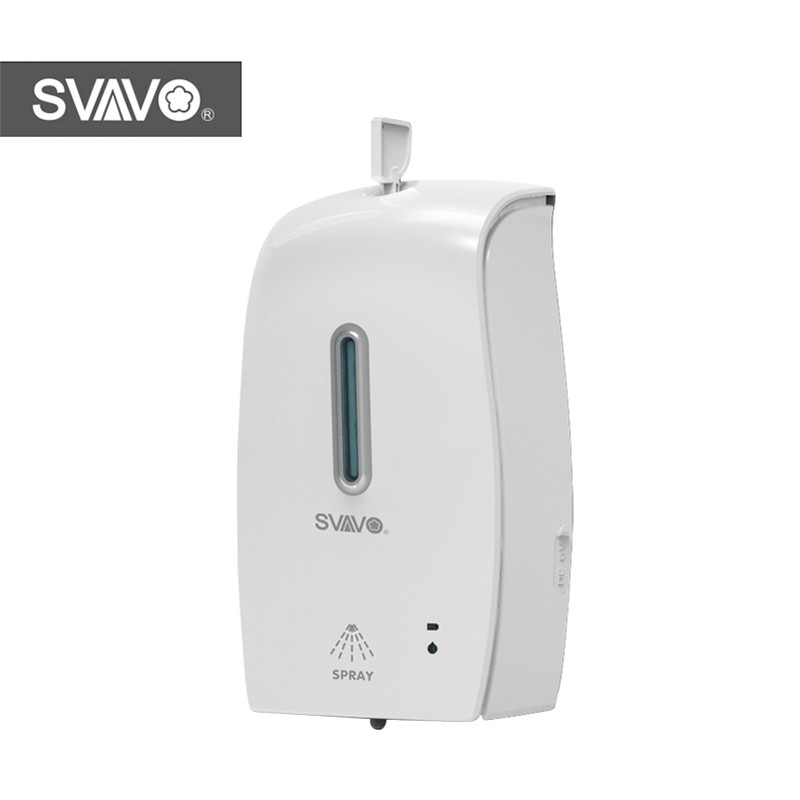 Factory Price Wall Mounted ABS Sensor Infrared Spray Soap Dispenser Bathroom Accessories Hotel Plastic SVAVO PL-151047-O Support