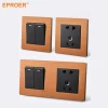 Factory Prices Waterproof Fancy Light Piano Wall Switch With Us And European Standard Socket And USB