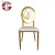 Import Factory selling stainless steel hollow carved wedding chairs and dining table banquet hall chairs from China