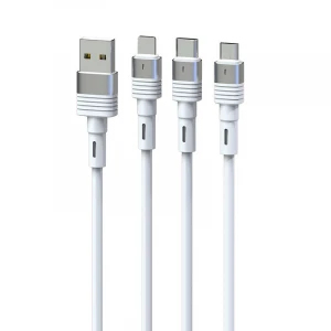 Factory Silicone Aluminium Soft Hand LED USB Cable Micro USB Data Cable