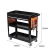 Import Factory supply 3 Tier Heavy Duty Workshop Tool Cart with one drawer four wheels hand push metal Service tool Hand Carts trolleys from China