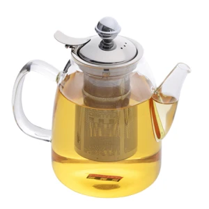 Factory Supplying Heat-resistant Tea Pot glass with infuser turkish coffee
