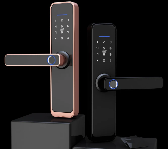 Factory Tuya TT Smart Wifi Door Lock  Digital Fingerprint password Card Door Lock ,Smart Safe Finger Print Lock
