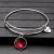Import Faddish Good luck Expandable Birthstone Silver Plated Bangle Bracelets For Best Friend Birthday Gifts Bangle Simple from China