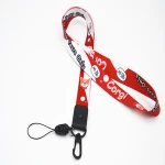 Fashion Customized Exhibition Sublimation Printed Logo Nylon Woven Polyester Promotional Neck Lanyard