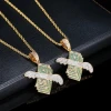 Fashion Hip Hop Style Accessories Flying Wings Dollar Pendant Fun Three-Dimensional Dollar Necklace Mens Jewelry Pendant