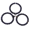 Fashion Jewelry Black Agate Boat Anchor White Howlite Simple Beaded Blue Sandstone Bracelets