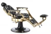Fast Delivery Hair Salon Chairs And Furniture,Beauty Salon Gold Barber Chair With Foot Rest