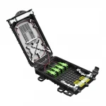 FCST01131 Waterproof Resistance IP65 IP68 Fiber Optic Feeder Cable Splitter Closure With 1*8 Steel PLC Splitter
