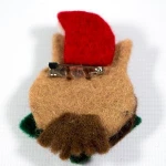 Felt Owl Broach