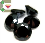 finely process golden yellow round brilliant cut cubic zirconia gemstone