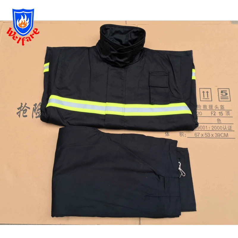 Fireman fire fighting suit