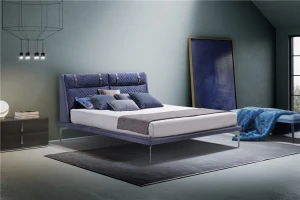 Firenze Luxury Hotel Room Comfort Bed Designs Furniture Home Furniture Bedroom Furniture Soft Bed ITALIAN Upholstered Bed Modern