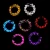 Flashing LED Hairbands strings Glow Flower Crown Headbands Light Party Rave Floral Hair Garland Luminous Decorative Wreath