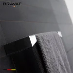 flat style bathroom glass shower door towel bars D7309C